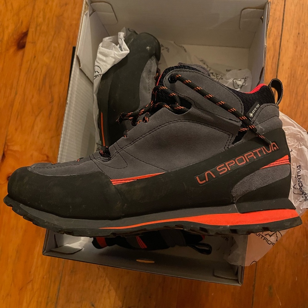 Men’s La Sportiva Boulder X Boot Clay/Saffron - image 4